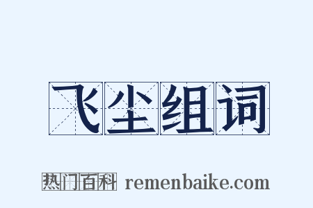 飞尘组词是什么意思的图片